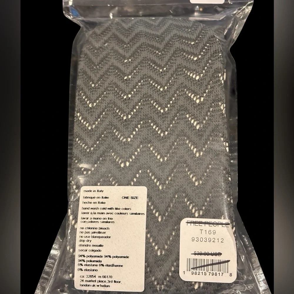 Free People Pointelle Chevron Tights NWT